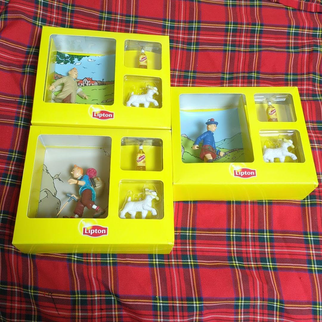 タンタンの冒険 フィギュアセット リプトン懸賞品美品。